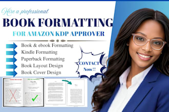 do kdp book formatting, paperback, kindle ebook formatting, book cover design