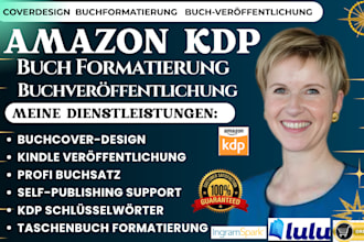 tun ein professioneller buchsatz, formatierung und publishing für amazon KDP