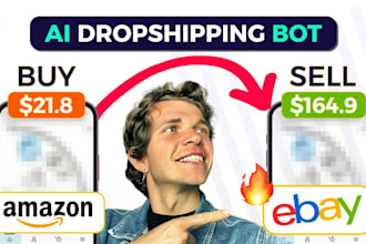 build automated amazon store bot, ebay bot, etsy bot, popmart bot, shopify bot