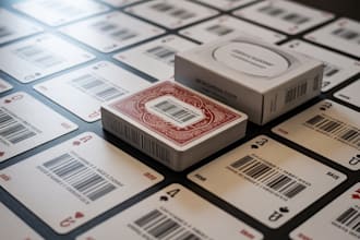 design and format playing cards with unique barcode and print ready files