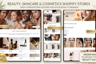 beauty shopify store skincare shopify store cosmetics beauty spa shopify website