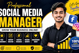 grow manage your social media accounts