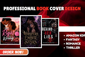 do urban fantasy, thriller book cover design romance novel cover for amazon kdp