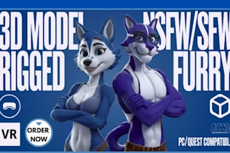 do custom vr chat avatar furry avatar facial features vrm 3d vtuber anime vrchat