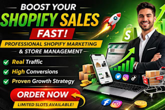promote shopify store, market shopify website, boost shopify sales