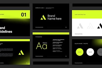 do logo design and branding kit package with brand identity