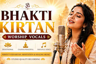 sing bhakti kirtan and indian worship vocals for meditation music