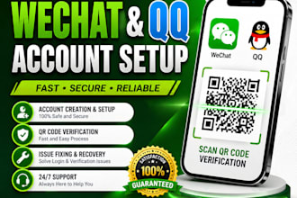 professionally set up your wechat and qq account