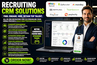 setup recruiting zoho ziprecruiter monday rippling bamboohr paycor paylocity CRM