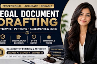 prepare bankruptcy petition, affidavit chapter 7 11 13