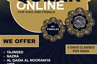 teach quran with tajweed for kids and sisters online