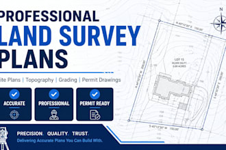 land survey draw survey plans site plan topography land surveyor grading permit