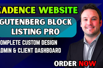 build a fast kadence website using gutenberg block for geodirectory wordpress