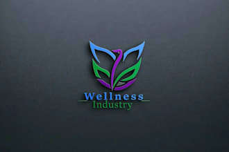 design mental health, wellness, coaching, counseling, fitness, and medical logo