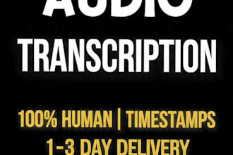 transcribe english audio or video to text accurately