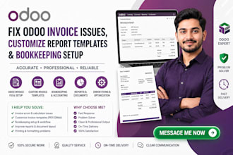 fix odoo accounting issues and customize erp setup