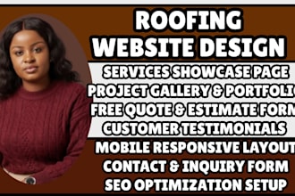 design roofing website contractor website construction site roofing company site
