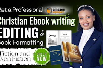 write format christian ebook, daily devotional, prayer journal christian book