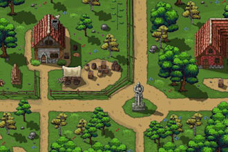 create 2d top down pixel art tileset tile map rpg maker 2d map pixel background