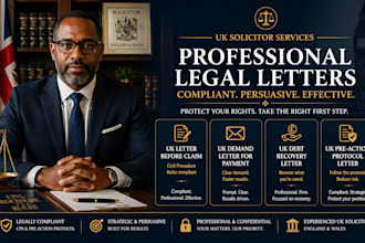 draft a formal UK preaction protocol letter as a UK solicitor