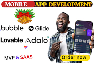 be bubble io developer lovable, glide app adalo app builder