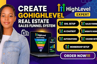 create gohighlevel real estate sales funnel system