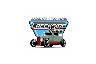 create automotive logo for an online classic car parts store