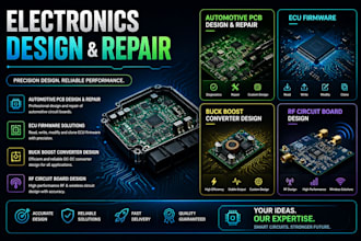 design ecu firmware repair automotive pcb, buck boost converter rf circuit board