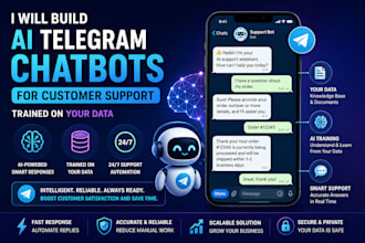 build ai telegram chatbots for customer support