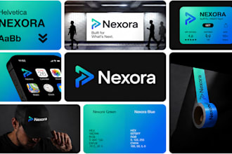 design business logo and branding kit with brand identity
