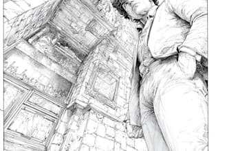 create a very professional comic book page illustration
