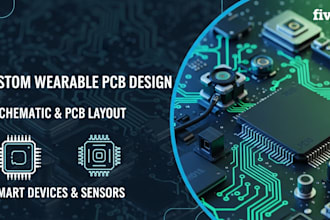 custom wearable pcb design for smart devices sensors, and embedded system