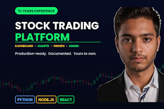 develop a custom stock trading platform with broker api