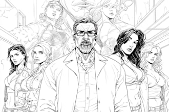 do a manga comic book page webtoon panel manga artist