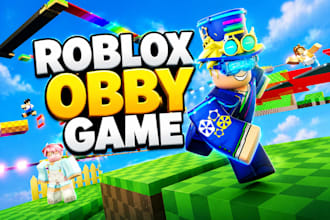 create a custom roblox obby game in roblox studio with smooth gameplay