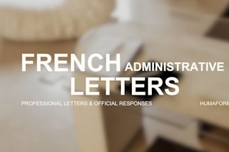 write your french administrative letters