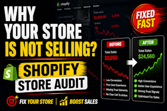 audit your shopify store fix why you are not making sales