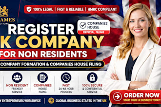 register UK company for non residents UK ltd formation companies house filing