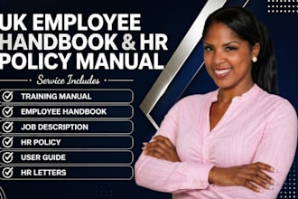 write a UK employee handbook and HR policy manual