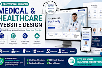 build healthcare website clinic medical dental home care website design redesign