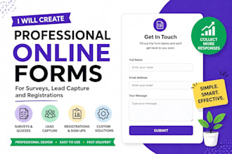 create professional online forms for surveys, lead capture,