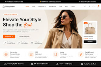shopware store design conversion optimization SEO UX cro high converting sales