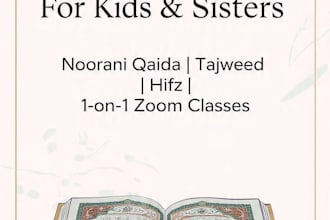 be your female quran tutor for kids and sisters