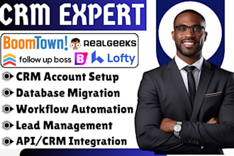 real estate crm boomtown follow up boss automation reel geeks lofty integration
