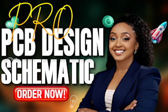 design pcb circuit, pcb design, pcb schematic, fabrication gerber and bom, pcba