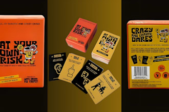 design playing card game adult drinking card deck party card box rulebook