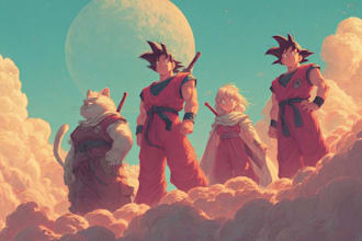 do any dragon ball style illustration for you