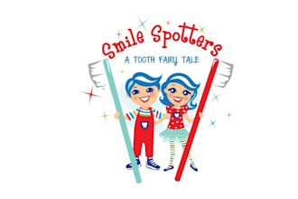 create a fun tooth fairy logo for a childrens book and toy