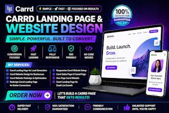 do carrd design carrd landing page carrd website design carrd website redesign