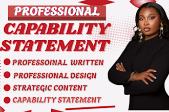 design a professional capability statement for government contracts